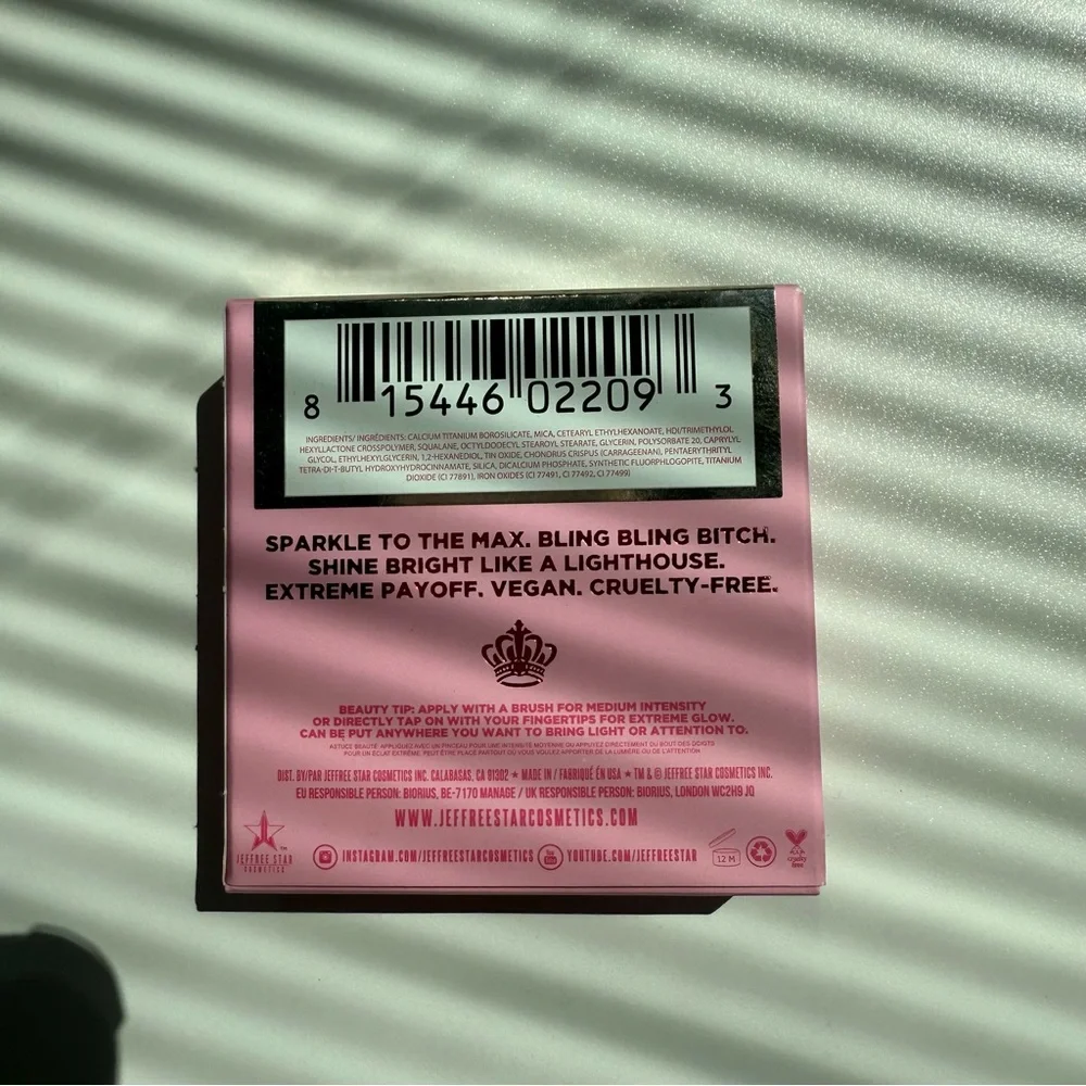 Jeffree Star Supreme Frost Frozen Peach Highlighting Makeup Powder NEW - Picture 7 of 10